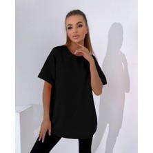 Oversize Kısa Kollu T-Shirt-Tayt Takım 0038