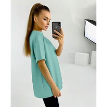 Oversize Kısa Kollu T-Shirt-Tayt Takım 0038