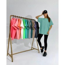 Oversize Kısa Kollu T-Shirt-Tayt Takım 0038