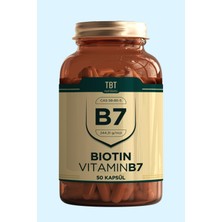 Tbt Biotin Vitamin B7 İçeren Takviye Edici Gıda 50 Kapsül