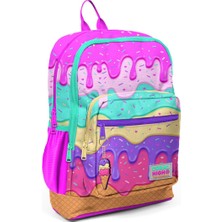 Coral High Kids Pembe Rengarenk Dondurma Desenli Okul Sırt Çantası