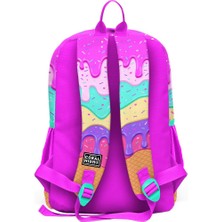 Coral High Kids Pembe Rengarenk Dondurma Desenli Okul Sırt Çantası