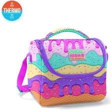 Coral High Kids Pembe Rengarenk Dondurma Desenli Thermo Beslenme Çantası