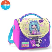 Coral High Kids Mor Pembe Anime Desenli Thermo Beslenme Çantası