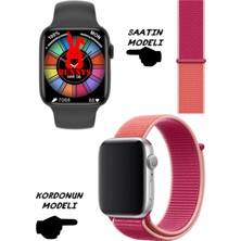 Bunnys Huaweı Uyumlu Akıllı Saat Nfc Özellikli Watch 8 Pro Bt Konuşma Özellikli Akıllı Saat Hasır Kordon