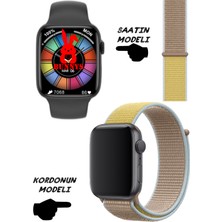 Bunnys Akıllı Saat Apple Iphone Uyumlu Nfc Özellikli Watch 8 Pro Bt Konuşma Özellikli Akıllı Saat Hasır Kordon