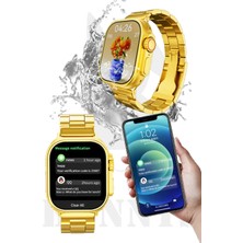 Bunnys Akıllı Saat Xiaomi Uyumlu Konuşma Özellikli Wtch 8 Ultra Gold Akıllı Saat Js9