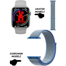 Bunnys Akıllı Saat Apple Iphone Uyumlu Nfc Özellikli Watch 8 Pro Bt Konuşma Özellikli Akıllı Saat Hasır Kordon