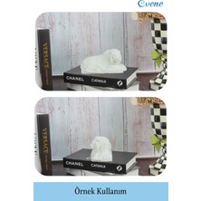 Evene Dekoratif Biblo Yeleli Aslan Heykel El Yapımı Hediyelik Süs Eşyası Model Aslan3