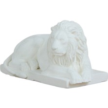 Evene Dekoratif Biblo Yeleli Aslan Heykel El Yapımı Hediyelik Süs Eşyası Model Aslan3