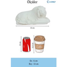 Evene Dekoratif Biblo Yeleli Aslan Heykel El Yapımı Hediyelik Süs Eşyası Model Aslan3
