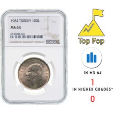 Osmanlı Mezat Top Pop / Ngc Sertifikalı - 100 Lira 1984