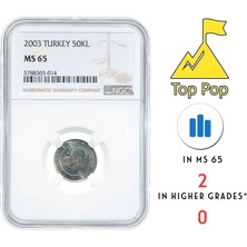 Osmanlı Mezat Top Pop / Ngc Sertifikalı - 50.000 Lira 2003