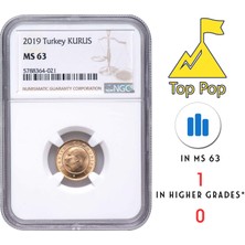 Osmanlı Mezat Top Pop / Ngc Sertifikalı - 1 Kuruş 2019