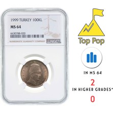 Osmanlı Mezat Top Pop / Ngc Sertifikalı - 100.000 Lira 1999