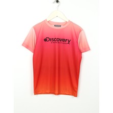 Discovery Expedition Baskılı Pembe - Turuncu Kız Çocuk T-Shirt Degra Gırl