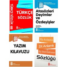 Ata Yayıncılık Türkçe Sözlük-Atasözleri-Yazım Kılavuzu-Eş Anlamlı,Zıt Anlamlı Ve Eş Sesli Kelimeler Sözlüğü