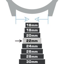 Saatse 22MM Açık Kahverengi Taba Dikişli Floter Deri Saat Kordonu Kayış