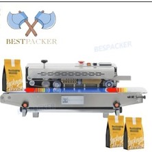 BESTPACKER Fr-770 Tarih Kodlamalı Konveyörlü Poşet Ağzı Yapıştırma Makinesi