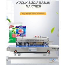 BESTPACKER FR-770 Paslanmaz Tarih Kodlamalı Konveyörlü Poşet Ağzı Kapatma Makinesi