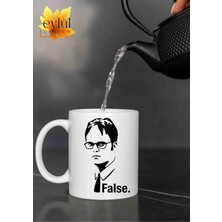 Eylül Design The Office Temalı Dwight False Özel Tasarım Baskılı Kupa Bardak Çay Kahve Bardağı