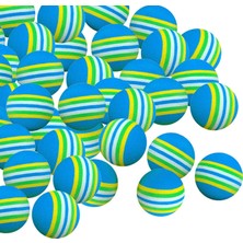 50X Sünger Golf Topları Gökkuşağı Köpük Pratiği Golf Top Mavi 42MM (Yurt Dışından)