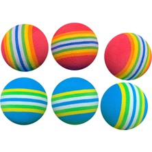 50X Sünger Golf Topları Gökkuşağı Köpük Pratiği Golf Top Mavi 42MM (Yurt Dışından)