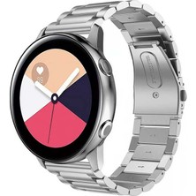Sneezy Samsung Galaxy Watch Active Active 2 44MM-40MM Uyumlu 20MM Ironweft Döküm Çelik Metal Kordon