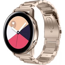 Samsung Galaxy Watch Active Active 2 44MM-40MM Uyumlu 20MM Ironweft Döküm Çelik Metal Kordon