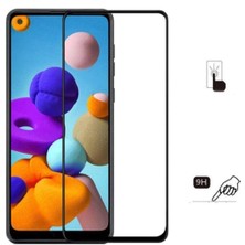 Hanedanev Samsung Galaxy A21S Kırılmaz Cam Temperli Ekran Koruyucu Tam Kaplayan