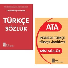 Ata Yayıncılık Mini Türkçe Sözlük- Ingilizce Sözlük (Plastik Kapak)
