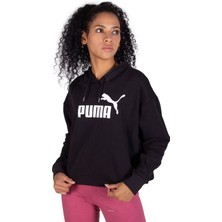 Puma Ess Cropped Logo Hoodie - Kadın Sweatshirt - 586870