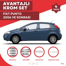 Bay Art Decor Fiat Punto Avantajlı Krom Set 2006 ve Sonrası -4ürün- Paslanmaz Çelik