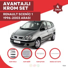 Bay Art Decor Renault Scenic 1 Avantajlı Krom Set 1996-2003 Arası -4ürün- Paslanmaz Çelik