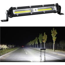 Dekohop Ultra Ince Off Road LED Mini 182 mm Cob 18W LED Bar Kamyon Iş Makinesi Arazi Aracı Çalışma Lambası