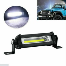 Dekohop Off Road LED Mini 91 mm Ultra Ince Cob 9W LED Bar Kamyon Iş Makinesi Arazi Aracı Çalışma Lambası