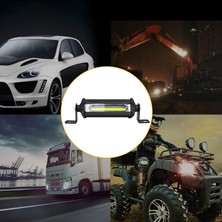 Dekohop Off Road LED Mini 91 mm Ultra Ince Cob 9W LED Bar Kamyon Iş Makinesi Arazi Aracı Çalışma Lambası