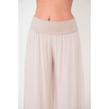 Bohem Stil Italyan Korsajlı Astarlı İpek Wes Pantolon  (Boyu:105-110 CM)