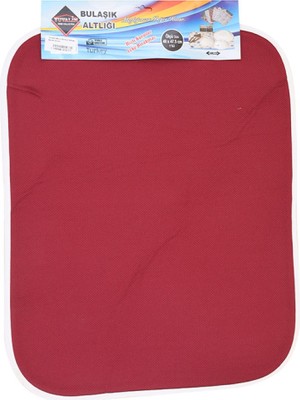 Yuvalin  Yuvalin Micro Bulaşık Altlığı - Bordo Desen -63