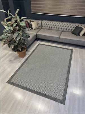 Freya Home Hav Toz Vermez Kolay Temizlenen Modern Dokuma Taban Sisal Serisi Gri