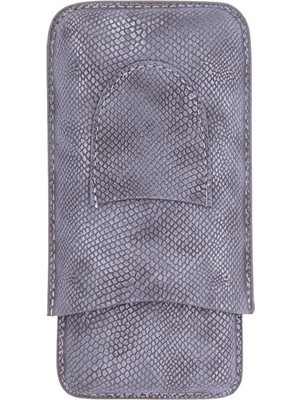 PremiumQuality Pq Timsah Desenli Deri Üçlü Puro Kılıfı