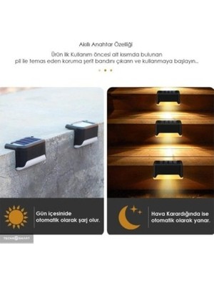 Ttt Waterproof Solar Merdiven Lambası 4 Adet