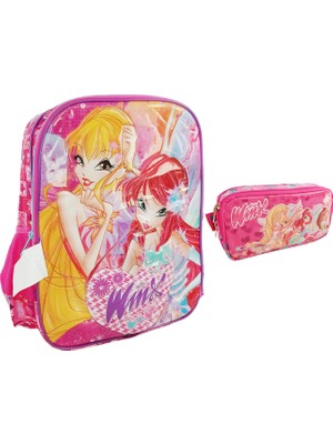 Yaygan Çanta Winx Okul Sırt Çantası Kalemlik Kalem Çantası 2'li Set