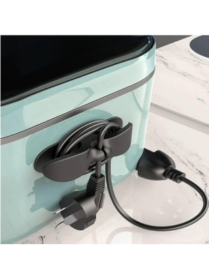 Nakres Airfryer Kablo Sarma Aparatı 2 Adet Yapışkanlı Airfry Fırın Rondo Elektrikli Alet Mutfak Kablo Düzenleyici