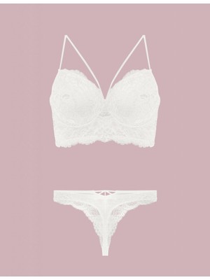 Nurteks Zenwave  Nurteks 4330 Desteksiz Dantelli Sütyen Takım