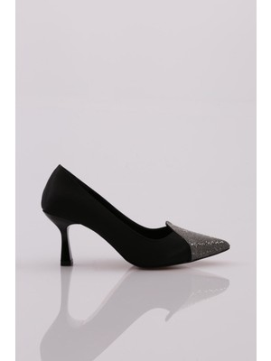 DGN 639 Kadin Önü Taşli Topuklu Ayakkabi