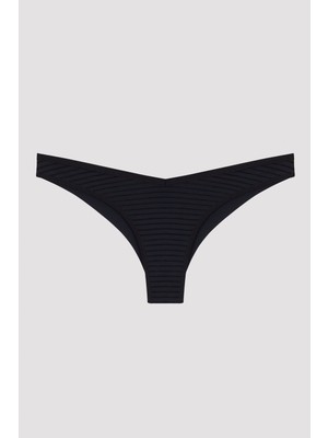 Penti Nude Colors V Kesim Siyah Brazilian Külot