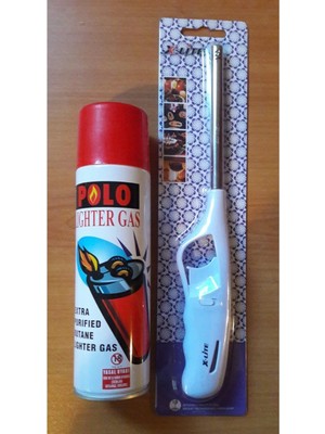 Polo Uzun Mutfak Çakmağı ve Gazı Seti Ergonomik Tasarım ile Güvenli Kullanım Aksesuarı