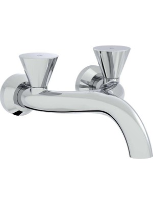 Vitra A42748 Lıquıd Duvardan Lavabo Bataryası (Duvardan U)