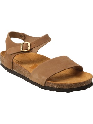Frau Kadın Sandalet 58H3 Frau Nabuk-V Leather Sabbia